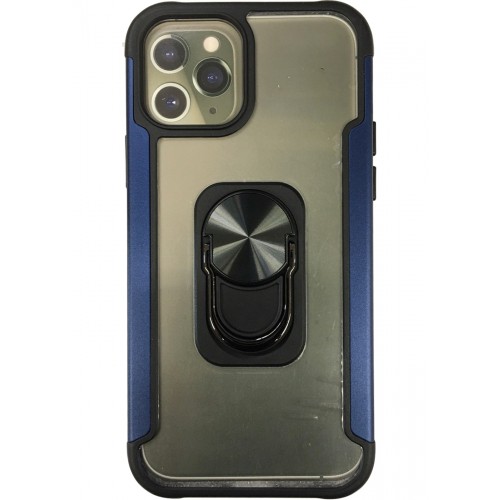 iPhone 14 Pro Max Clear Ring Case Blue